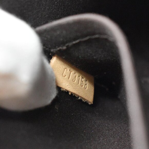 Louis Vuitton  Alma BB Monogram Vernis Satchel Bag Dark Burgundy - Picture 13 of 13